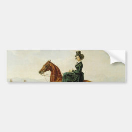 Adesivo Para Carro Condessa em Horseback (Cavalo Marrom Elegante)