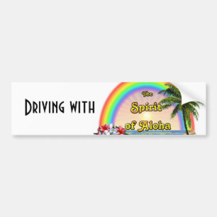 Adesivo Para Carro Condução com o espírito de Aloha