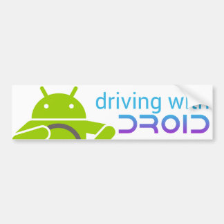 Adesivo Para Carro Conduzindo com DROID, autocolante no vidro