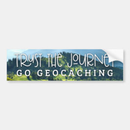 Adesivo Para Carro Confie Na Viagem, Vá Geocaching Sua Foto Personali
