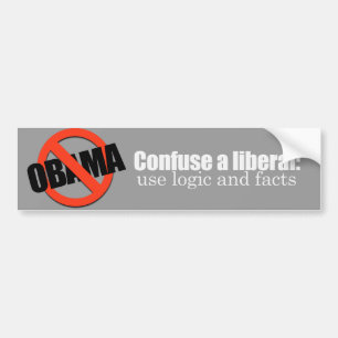 Adesivo Para Carro Confunda um Bumpersticker liberal
