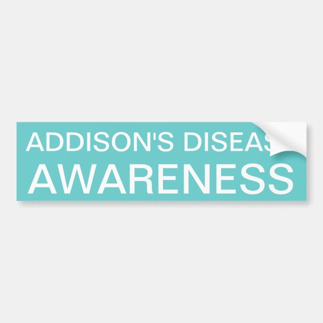 Adesivo Para Carro Consciência da doença de Addison (Frente)