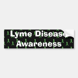 Adesivo Para Carro Consciência da doença de Lyme com Pára-choque de f