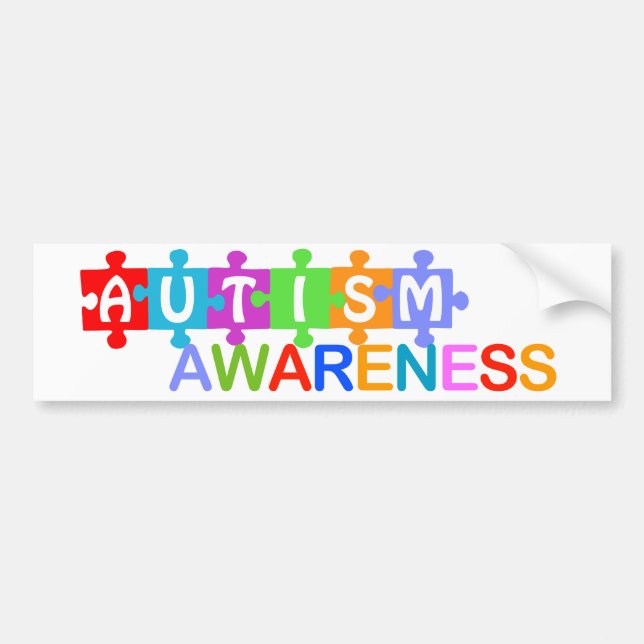 Adesivo Para Carro Consciência do autismo (Frente)
