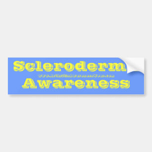 Adesivo Para Carro Consciência do Scleroderma - na cor da