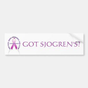 Adesivo Para Carro consciência dos sjogrens, OBTIDA SJOGREN?