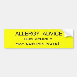 Adesivo Para Carro Conselho da alergia