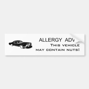 Adesivo Para Carro Conselho da alergia