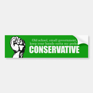 Adesivo Para Carro Conservador Bumpersticker da velha escola