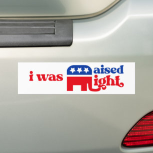 Adesivo Para Carro Conservador do GOP Trump Republicano Levantou à Di