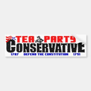 Adesivo Para Carro Conservador do tea party