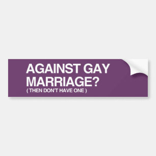 ADESIVO PARA CARRO CONTRA O CASAMENTO GAY - ENTÃO