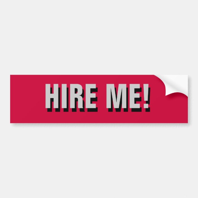 Adesivo Para Carro Contrate-me! (Frente)