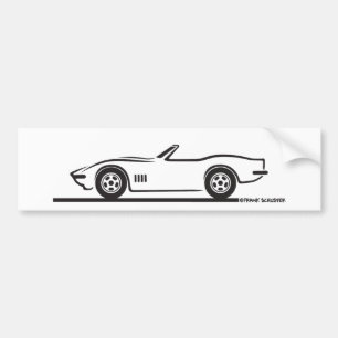 Adesivo Para Carro Conversível Corvette 1968-69