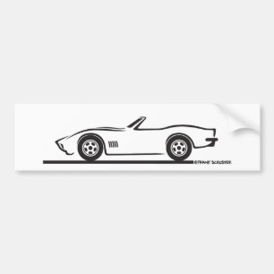 Adesivo Para Carro Conversível Corvette 1970-72