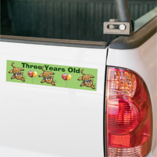 Adesivo Para Carro Convites de aniversário do Ultra Cute Leopard Safa