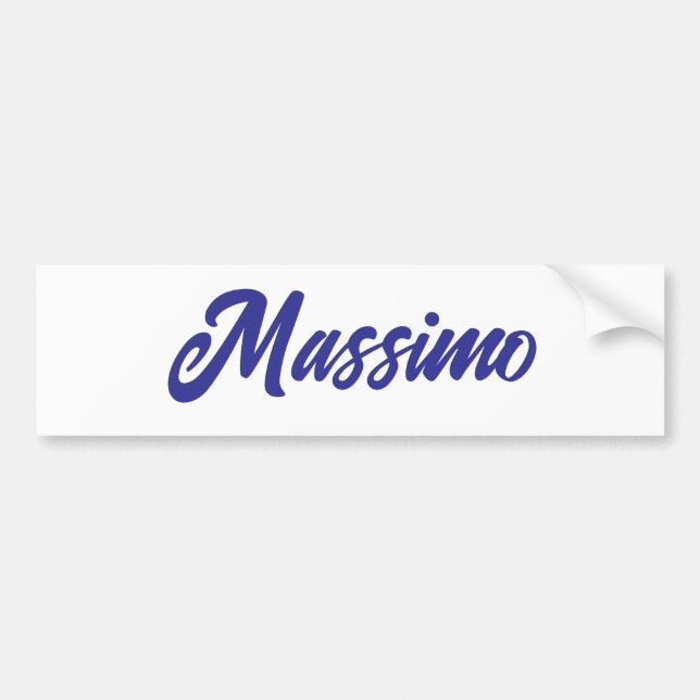 Adesivo Para Carro Cor Profunda Azul Simples Calligraphia Moderna Pró (Frente)