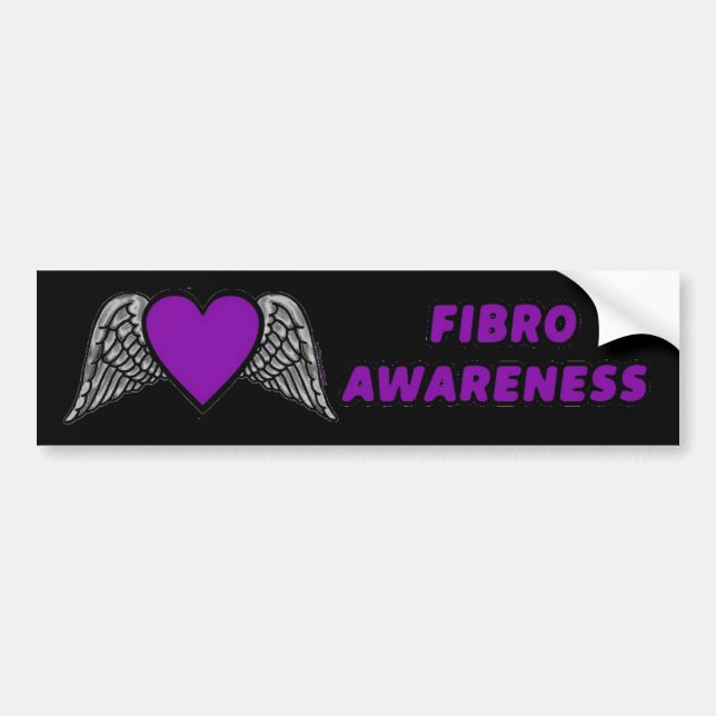 Adesivo Para Carro Coração/Asas...Fibro (Frente)