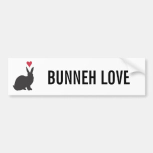 Adesivo Para Carro Coração Bunneh