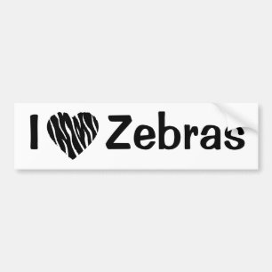 Adesivo Para Carro Coração da zebra