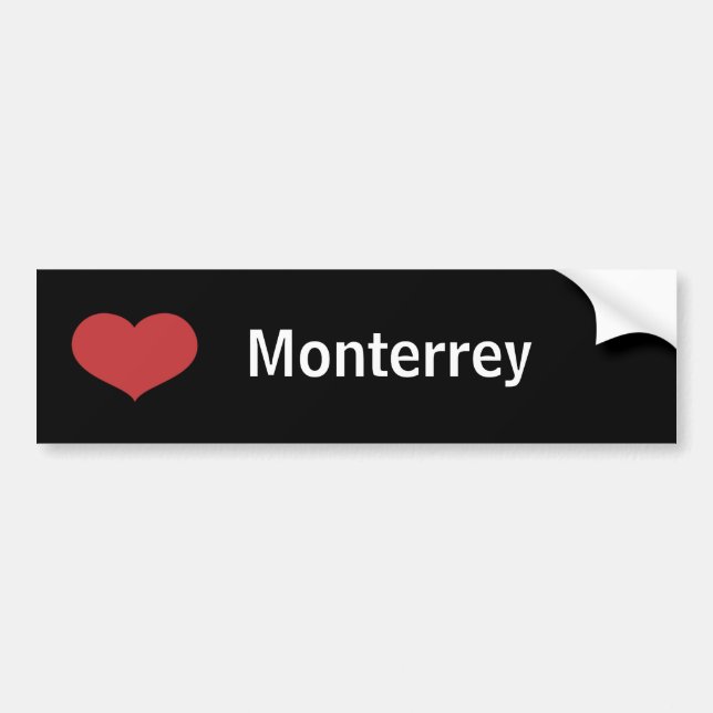 Adesivo Para Carro Coração Monterrey (Frente)