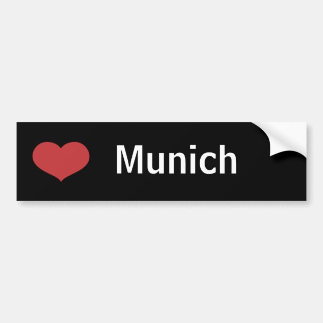 Adesivo Para Carro Coração Munich (Frente)