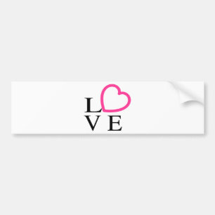 Adesivo Para Carro Corações de Amor