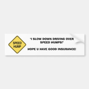 ADESIVO PARA CARRO CORCUNDA DA VELOCIDADE DO SLOW DOWN