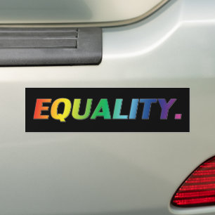 Adesivo Para Carro cores do arco-íris de igualdade/orgulho Bumper St