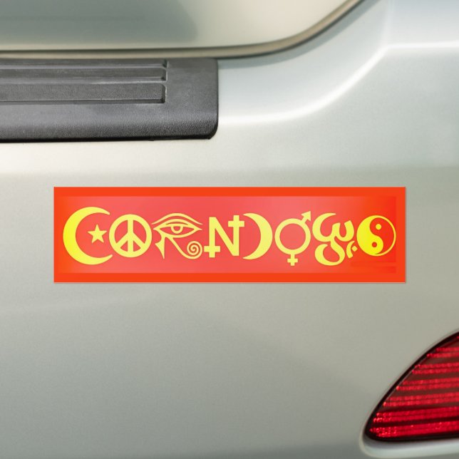Adesivo Para Carro Corndog Bumper Sticker (No carro)