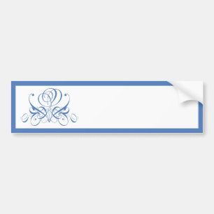 Adesivo Para Carro Cornish Blue Rosa