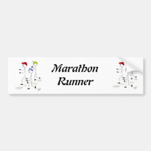 Adesivo Para Carro Corredor de Maratona