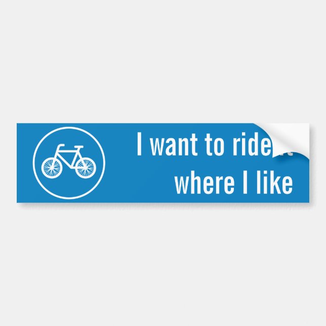 Adesivo Para Carro Correr uma bicicleta (Frente)