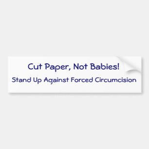 Adesivo Para Carro Corte de papel, não bebês!