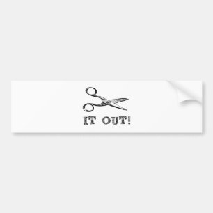 Adesivo Para Carro Corte-o Scissors para fora