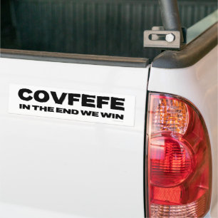 Adesivo Para Carro COVFEFE - NO FINAL, GANHAMOS - Bumper Sticker