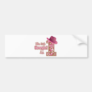 Adesivo Para Carro Cowgirl 1st Birthday