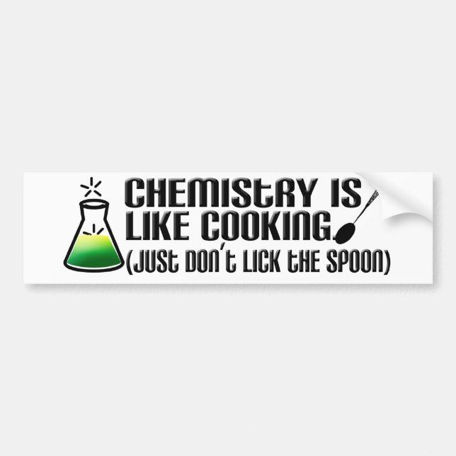 Adesivo Para Carro Cozinhar da química (Frente)
