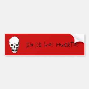 Adesivo Para Carro Crânio de Diâmetro de los Muertos