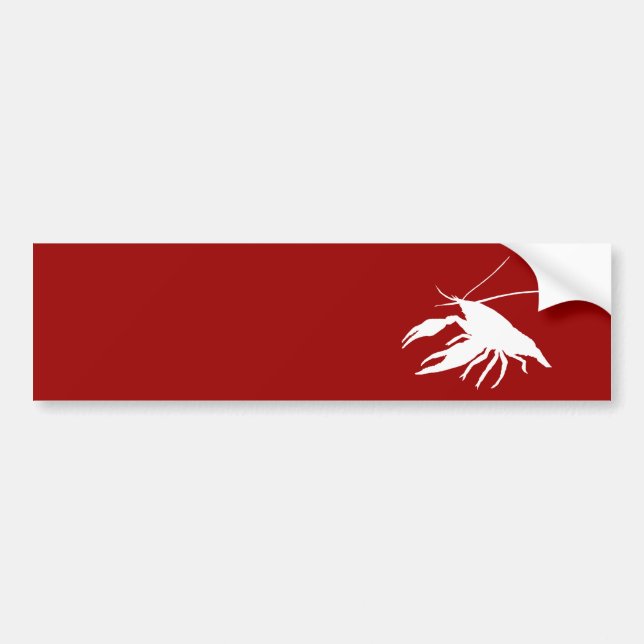 Adesivo Para Carro crawfish's　silhouette (White) (Frente)