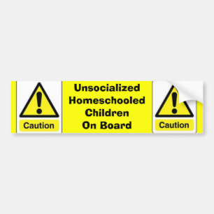 Adesivo Para Carro Crianças de Homeschooled do cuidado