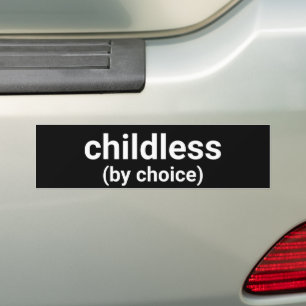 Adesivo Para Carro Crianças sem vida por escolha minimalista - preto