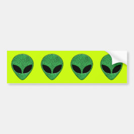 Adesivo Para Carro Criatura Reptiliana Alienígena Verde
