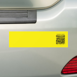 Adesivo Para Carro Crie um Código QR Facilmente Visto Amarelo Preto