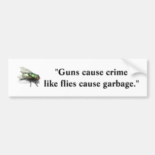Adesivo Para Carro Crime da causa das armas como o lixo da causa das