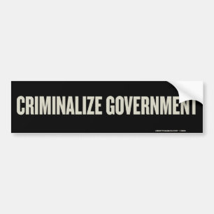 Adesivo Para Carro Criminalize o autocolante no vidro traseiro do