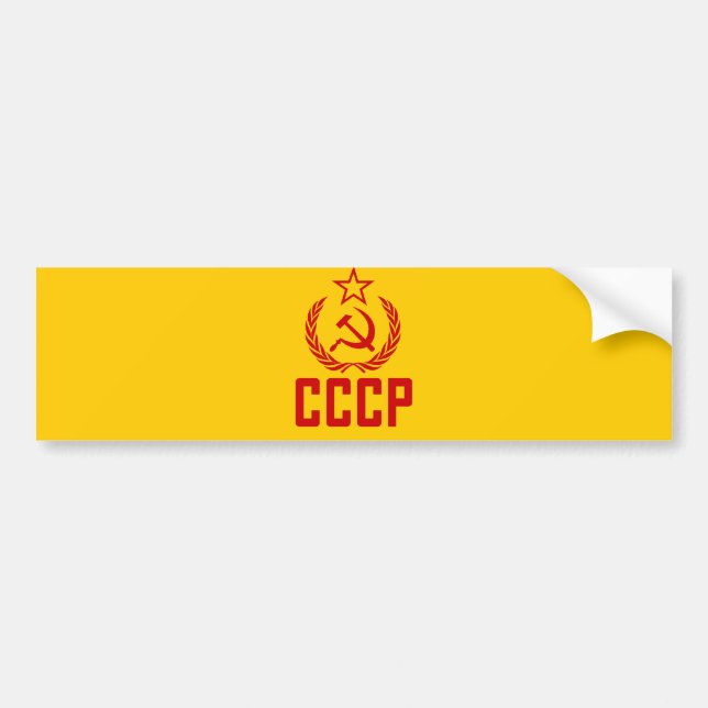 Adesivo Para Carro Crista e foice soviéticas CCCP (Frente)