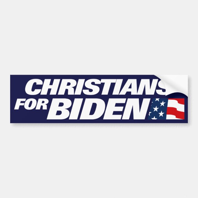 Adesivo Para Carro Cristãos Para Biden 2024 (Frente)