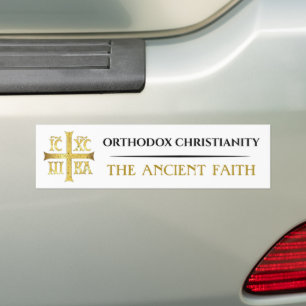 Adesivo Para Carro Cristianismo Ortodoxo a Fé Antiga