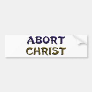 Adesivo Para Carro Cristo do aborto